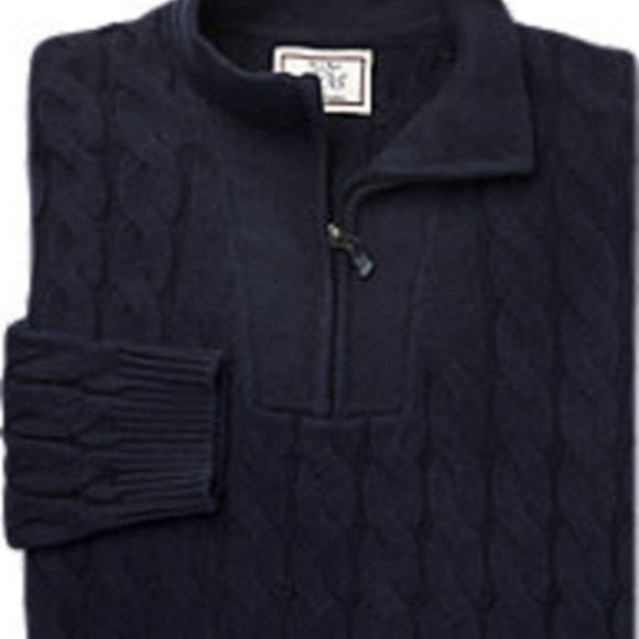 Jos. A. Bank Other - Jos. A Bank  Quarter-Zip Cable-Knit Cotton Sweater